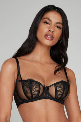 Agent Provocateur Rozlyn Black Balconette Bra