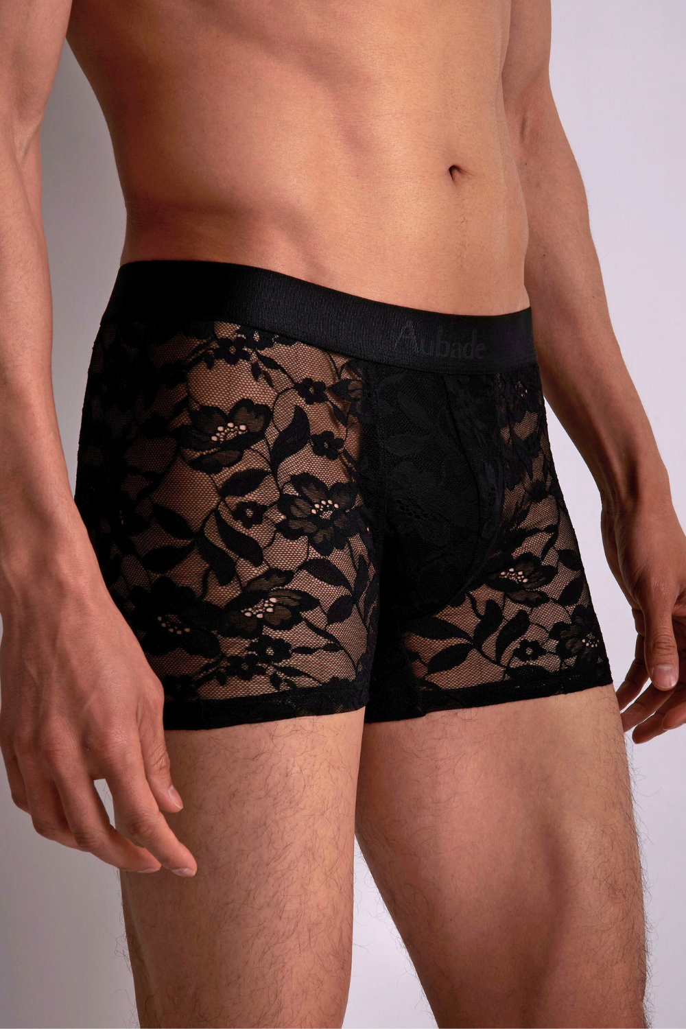 Aubade Homme Men's Lace Boxer Black