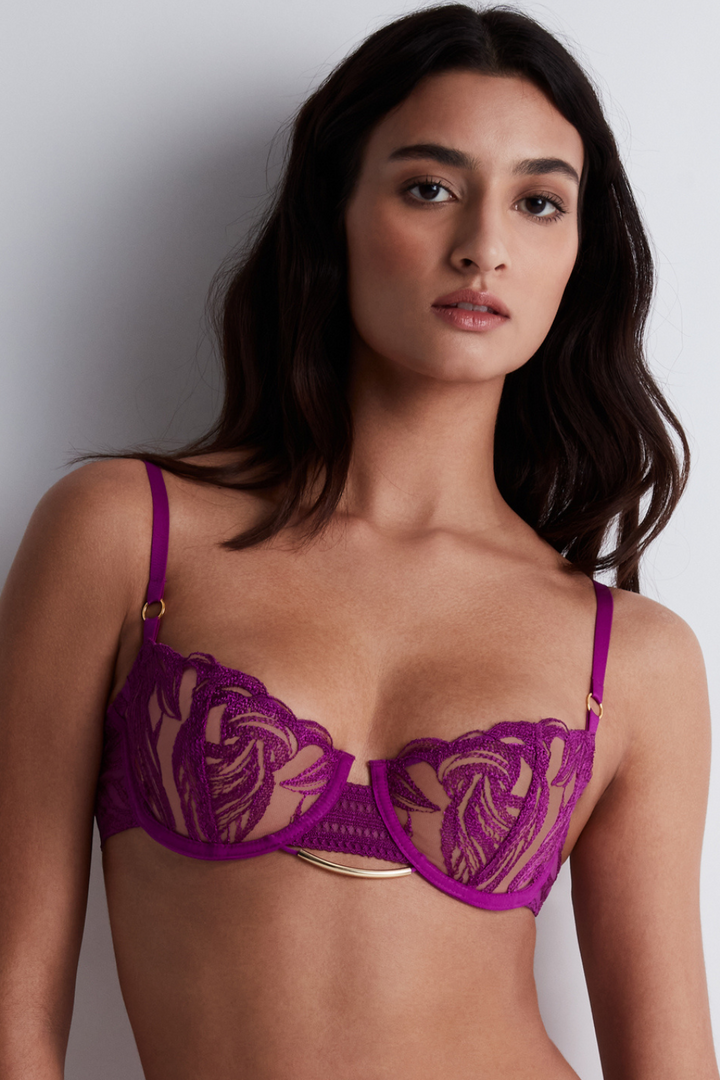 Aubade Into The Groove Half Cup Bra Pink Karma