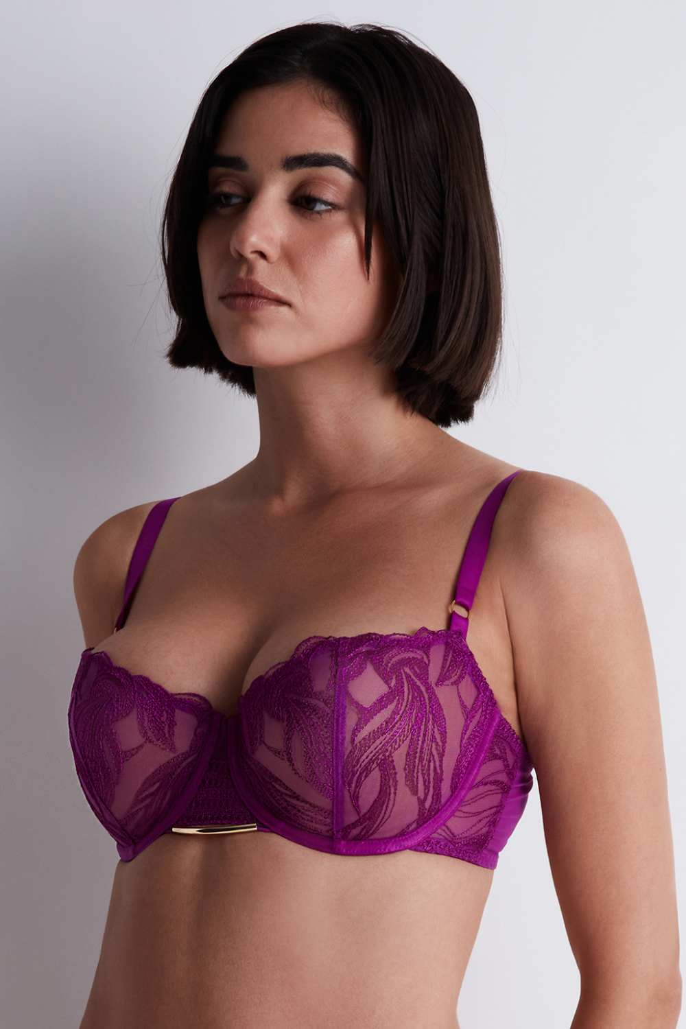 Aubade Into The Groove Half Cup Bra Pink Karma