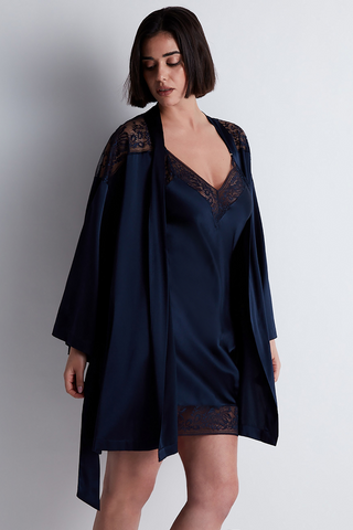 Aubade Midnight Whisper Kimono Evening Blue