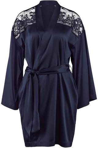 Aubade Midnight Whisper Kimono Evening Blue