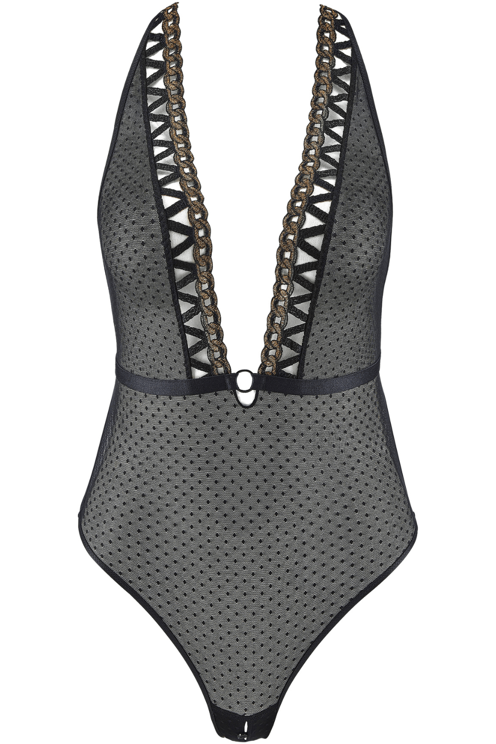 Aubade Unchain Me Up Bodysuit Golden Black