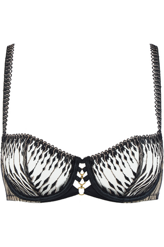 Aubade Voodoo Kiss Underwired Half Cup Bra Millenium Black