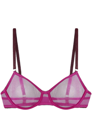 Dora Larsen Edith Tulle Underwire Bra Purple