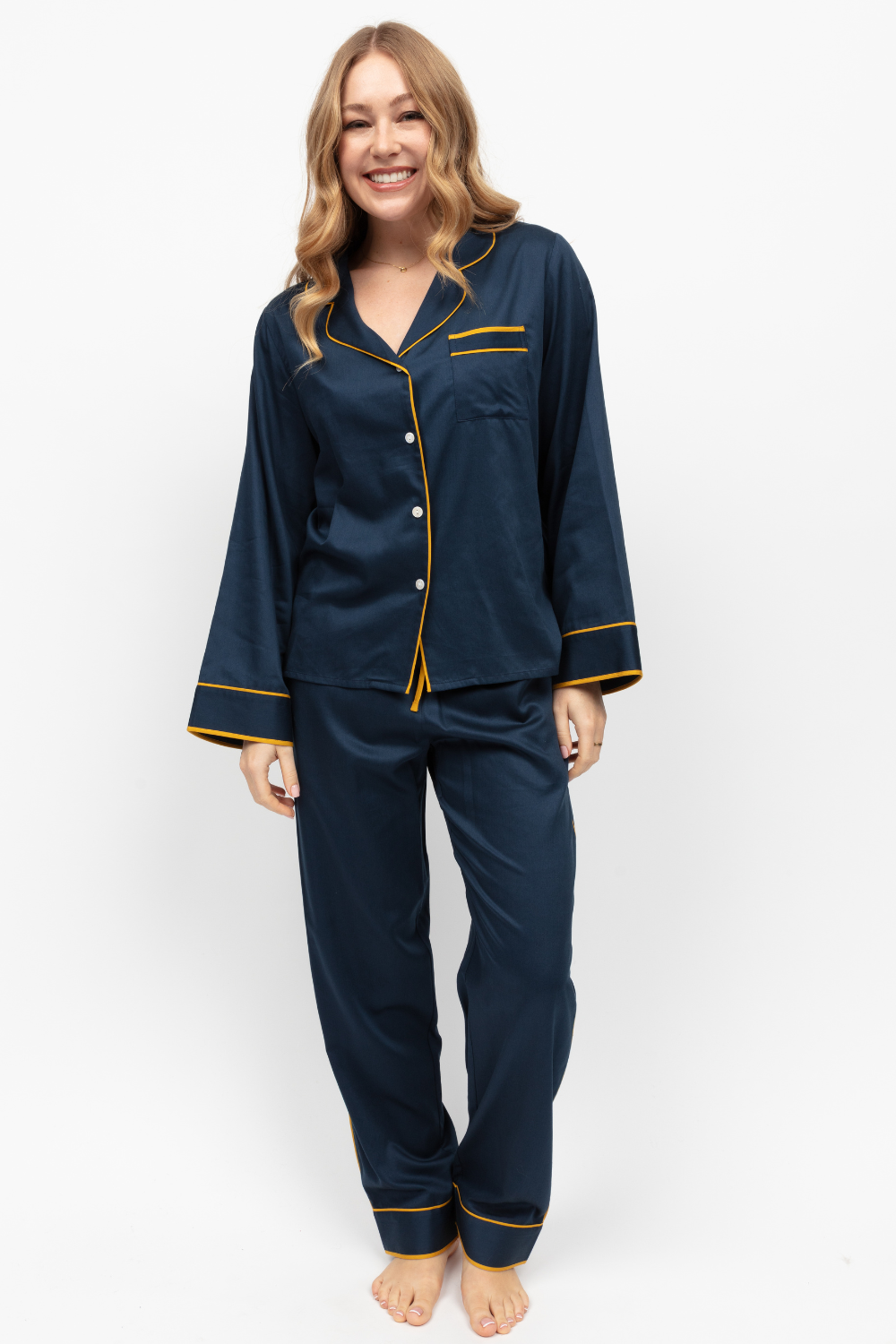 Fable & Eve Knightsbridge Pyjama Set Navy