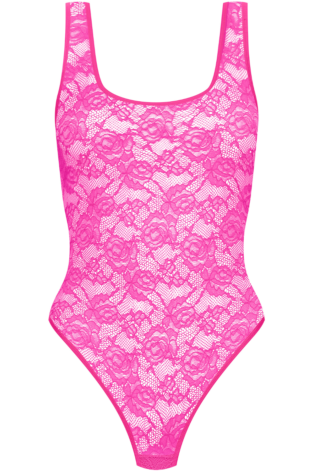 Maison Close Flashback Open Back Thong Body Neon Pink