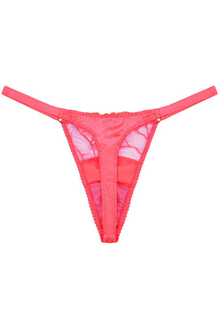 Fleur of England Cleo Thong Bright Coral