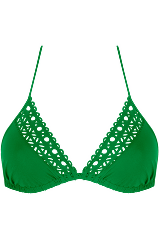 Lise Charmel Ajourage Couture Triangle Bikini Top Green