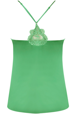 Lise Charmel Dressing Floral Silk Camisole Green