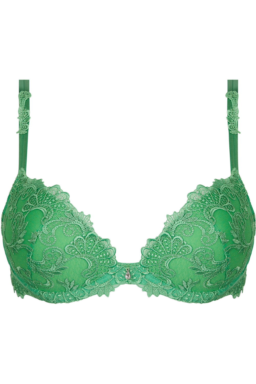 Lise Charmel Dressing Floral Padded Contour Bra Green