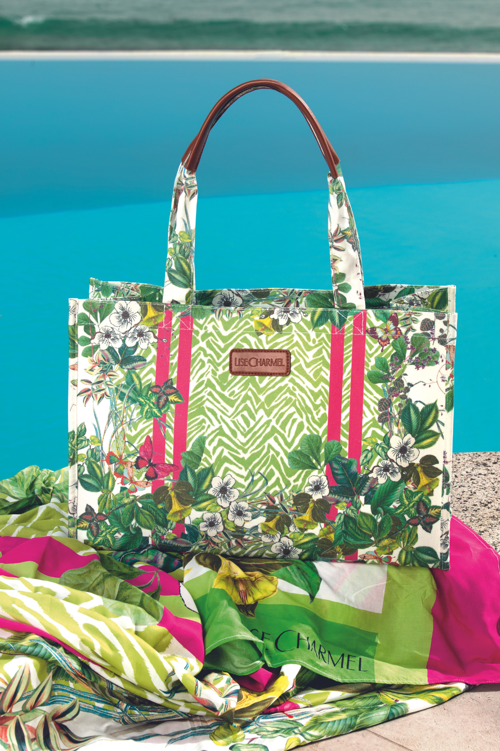 Lise Charmel Envolee Tropicale Beach Bag Lumiere Tropicale