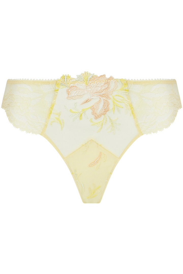 Lise Charmel Frisson D'or Thong Or Rose