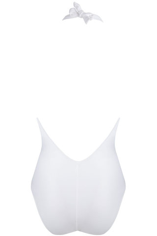 Lise Charmel Perles Nacrées Halterneck Swimsuit White