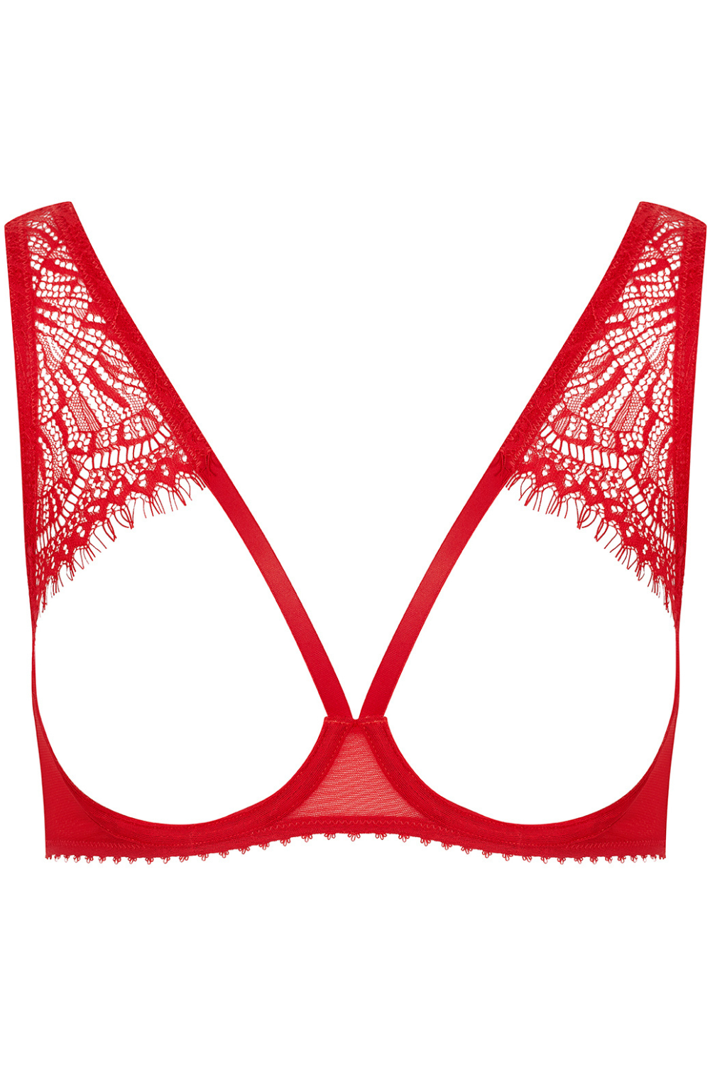 Maison Close Accroche Coeur Open Wired Bra Red