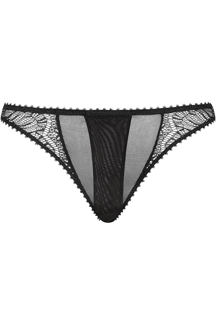 Maison Close Accroche Coeur Openable Thong Black