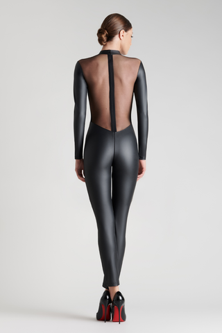 Maison Close Chambre Noire Long Sleeve Catsuit Black