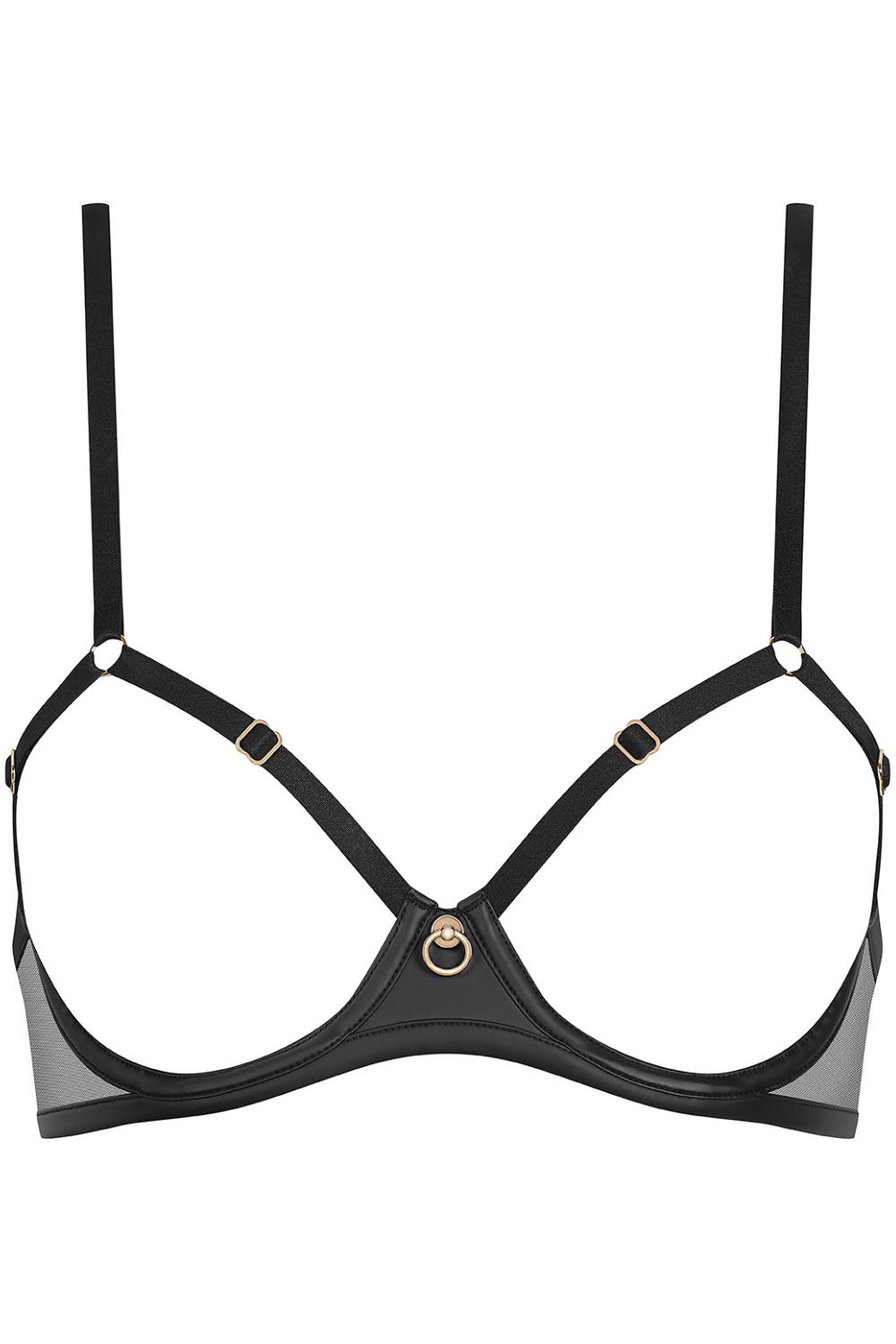 Maison Close Chambre Noire Open Underwired Bra Black