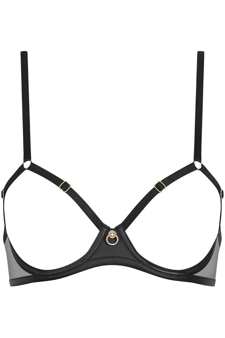 Maison Close Chambre Noire Open Underwired Bra Black