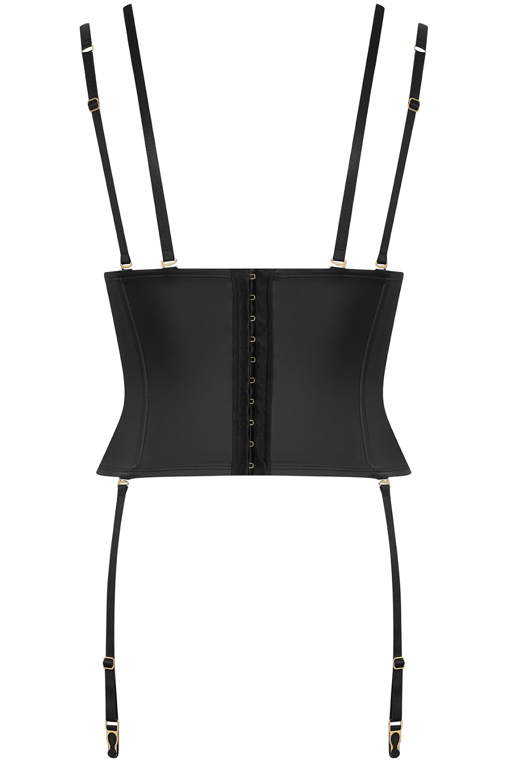 Maison Close Chambre Noire Waist Cincher with Suspenders Black