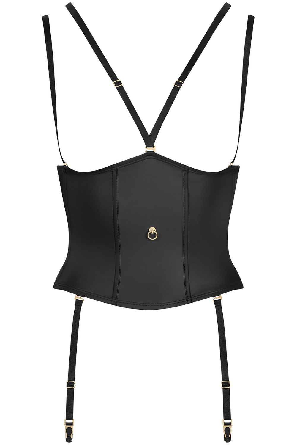 Maison Close Chambre Noire Waist Cincher with Suspenders Black