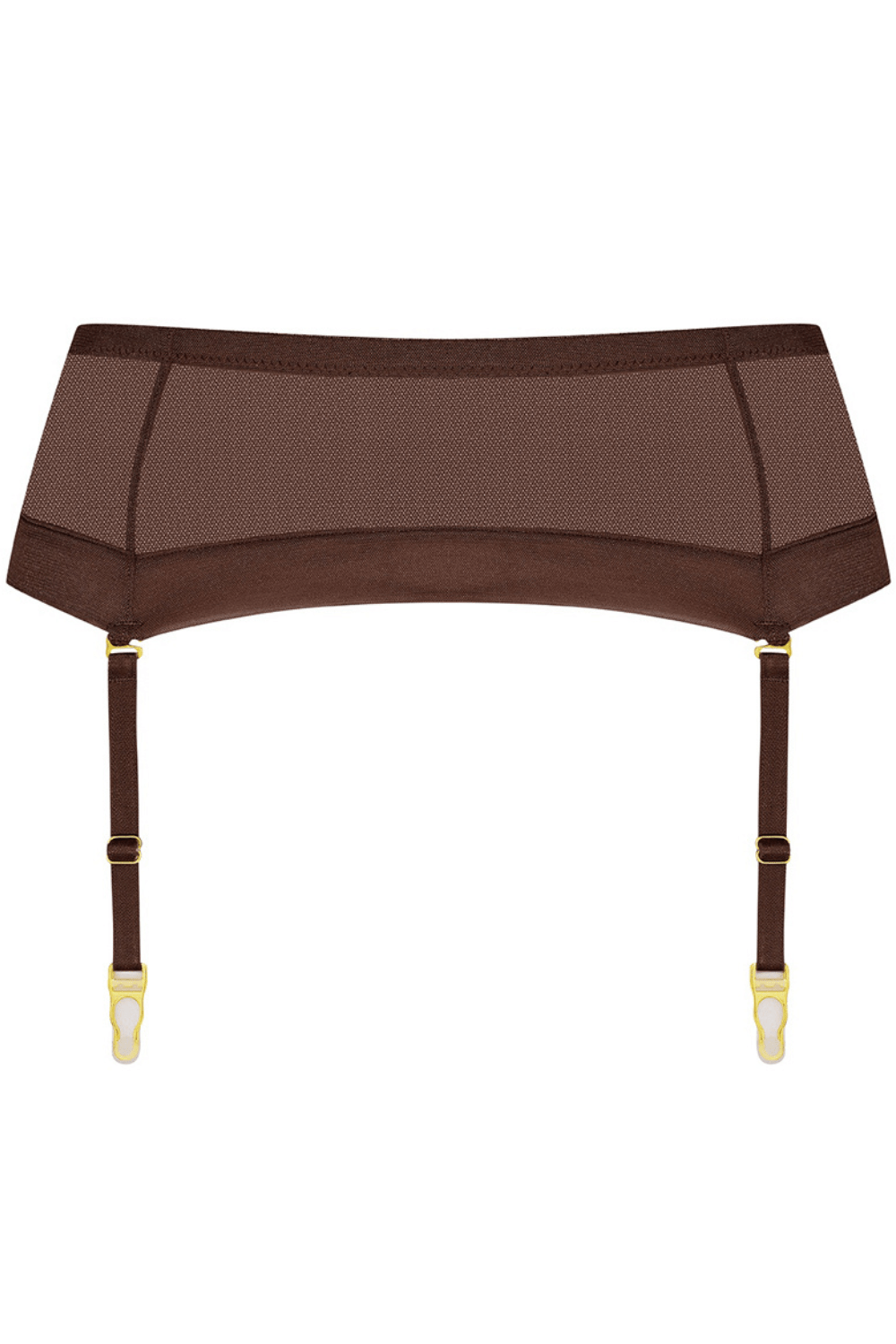 Maison Close Corps à Corps Suspender Belt Brown