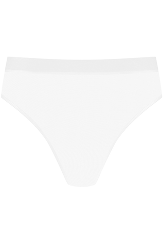 Maison Close Corps à Corps High Waist Thong White