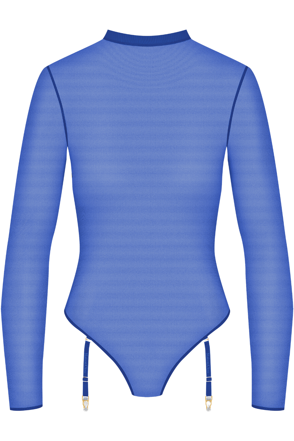 Maison Close Corps à Corps Long Sleeved Thong Body Neon Blue