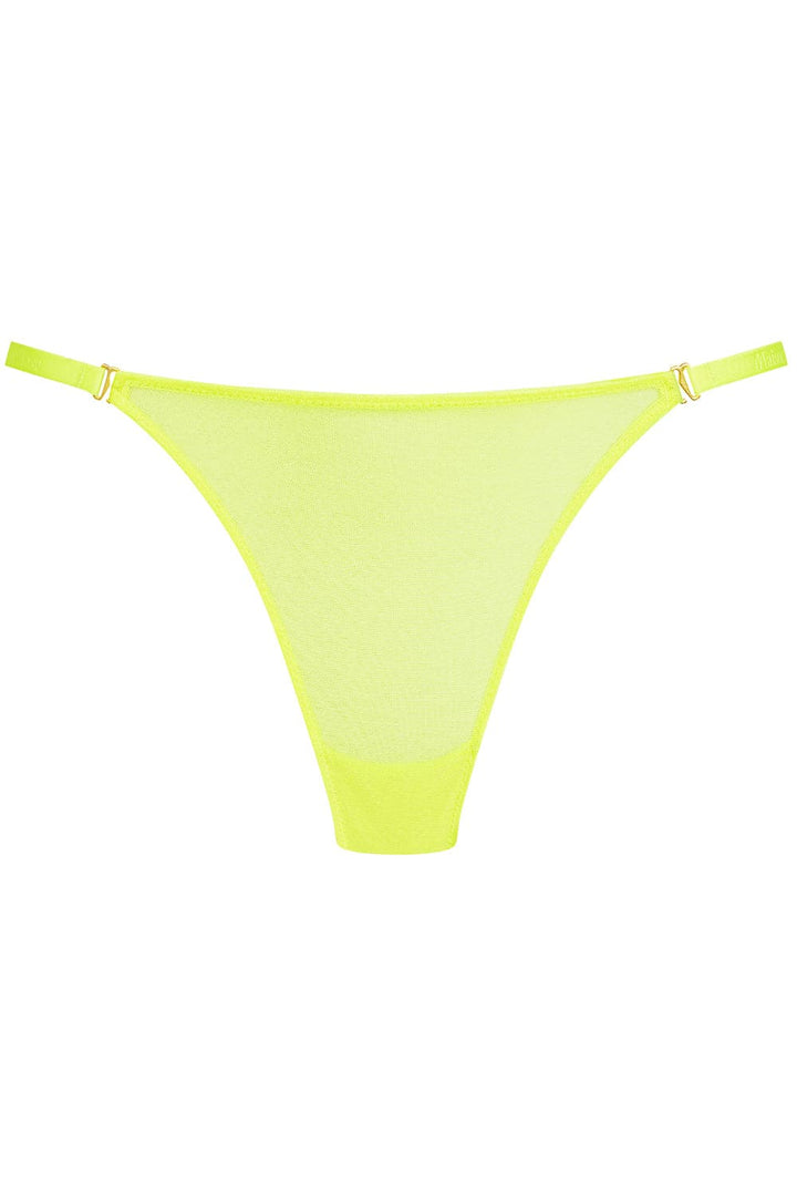 Maison Close Corps à Corps Neon Mini Thong Yellow