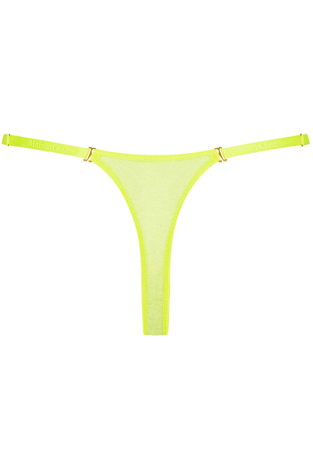 Maison Close Corps à Corps Neon Mini Thong Yellow