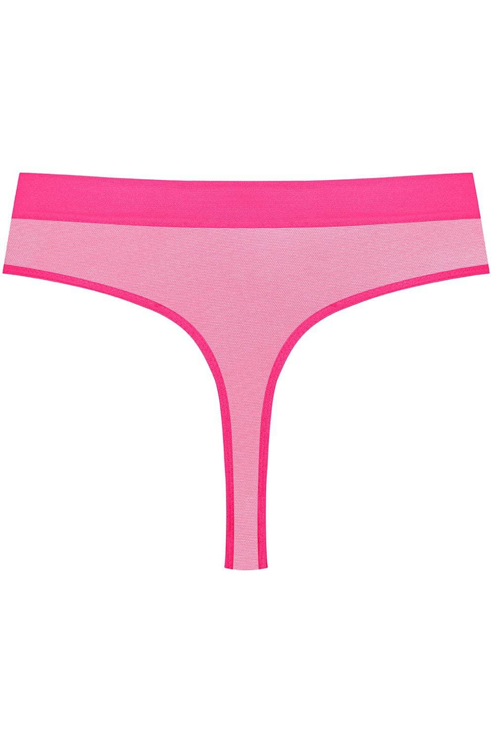 Maison Close Corps à Corps Neon High Waist Thong Pink