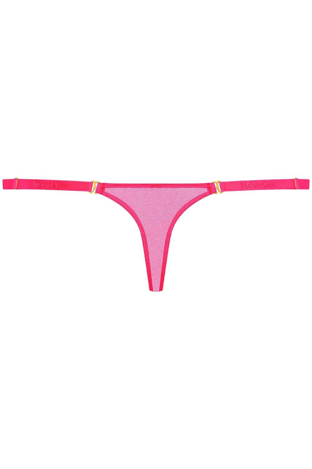 Maison Close Corps à Corps Neon Mini Thong Pink