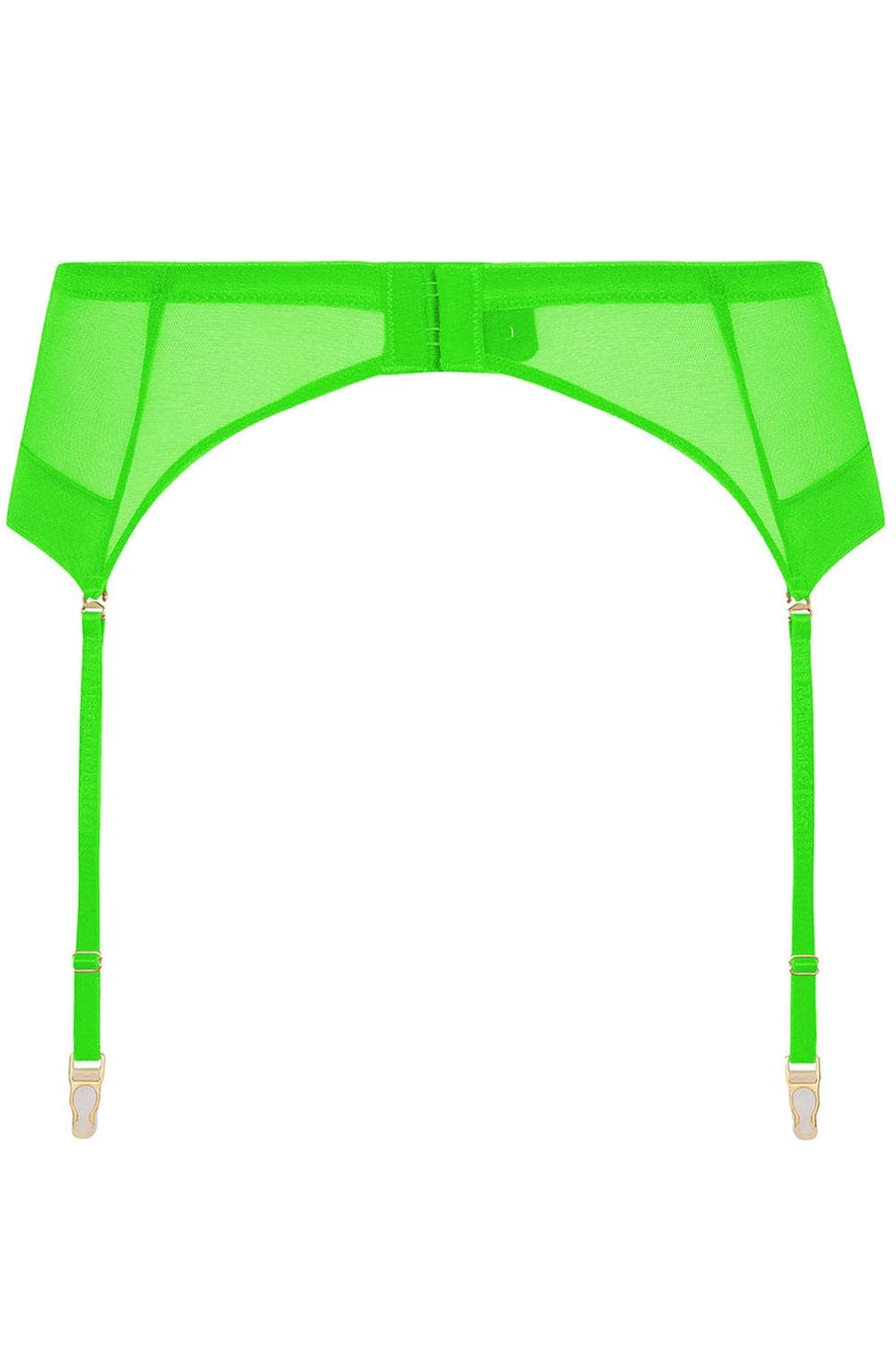 Maison Close Corps à Corps Neon Suspender Belt Green