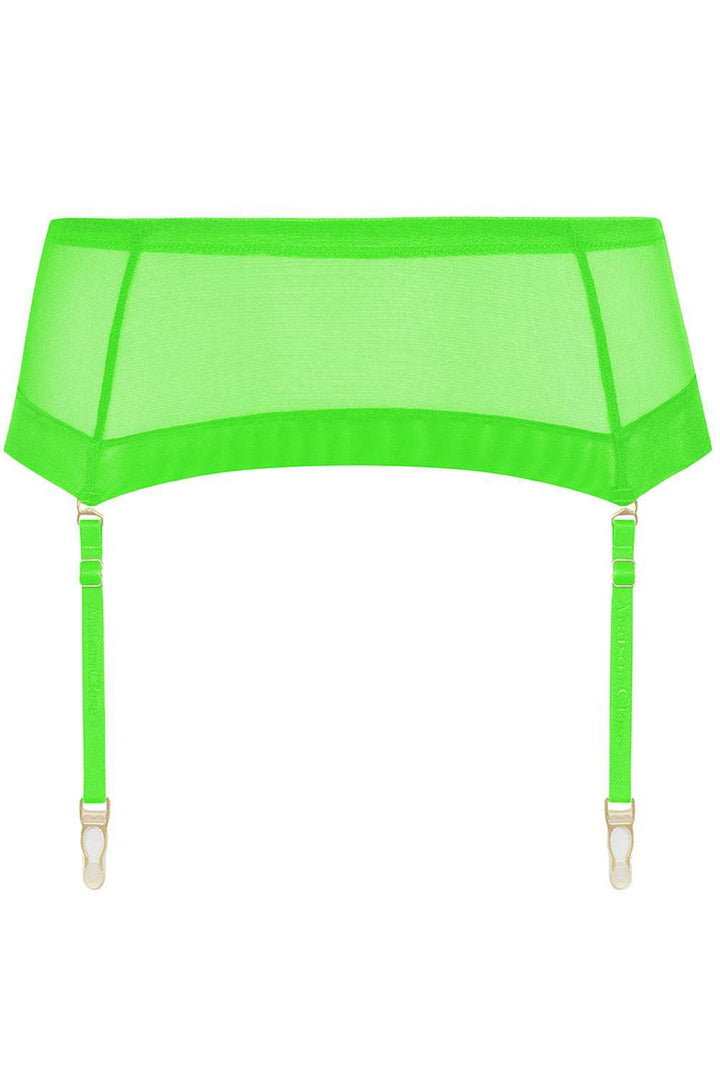 Maison Close Corps à Corps Neon Suspender Belt Green