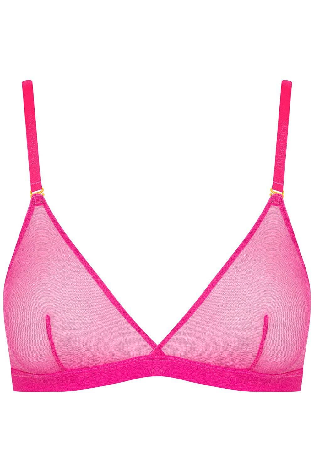 Maison Close Corps à Corps Neon Triangle Bra Pink