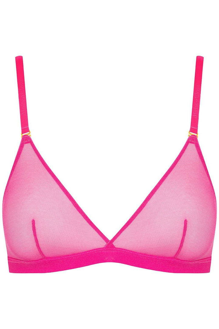 Maison Close Corps à Corps Neon Triangle Bra Pink