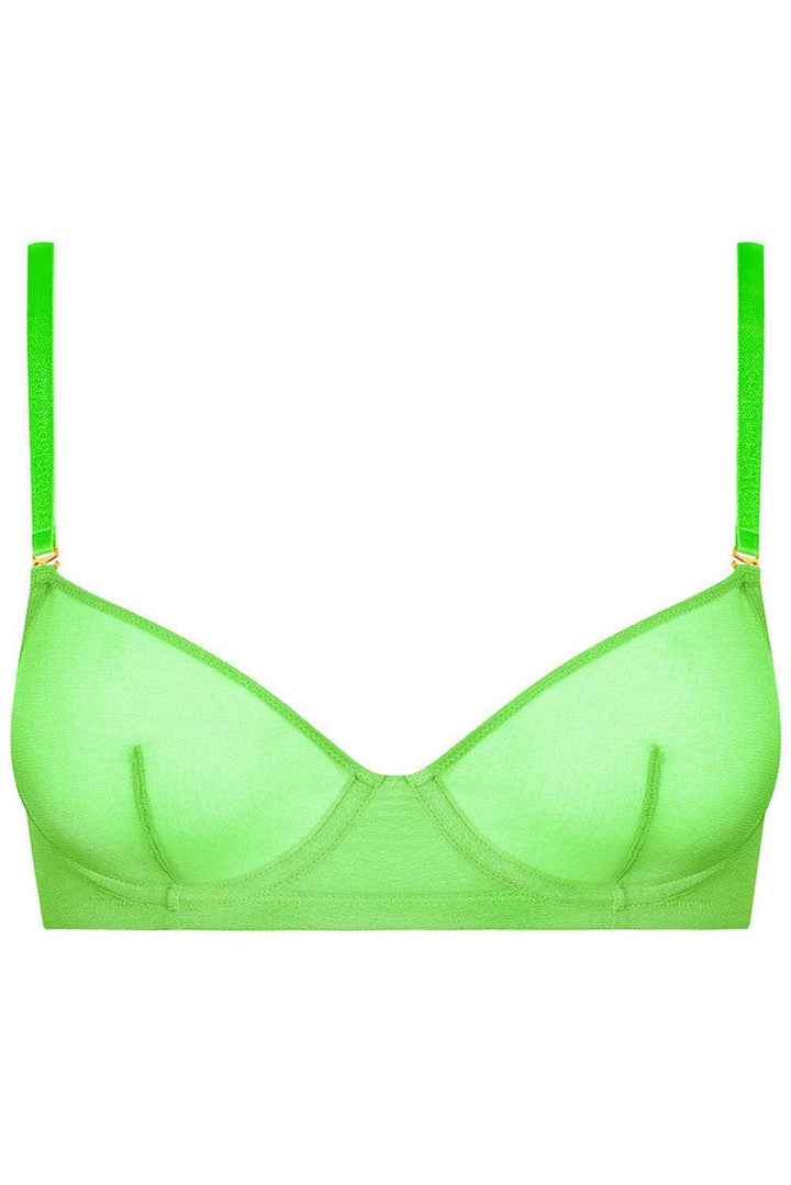 Maison Close Corps à Corps Neon Underwired Bra Green