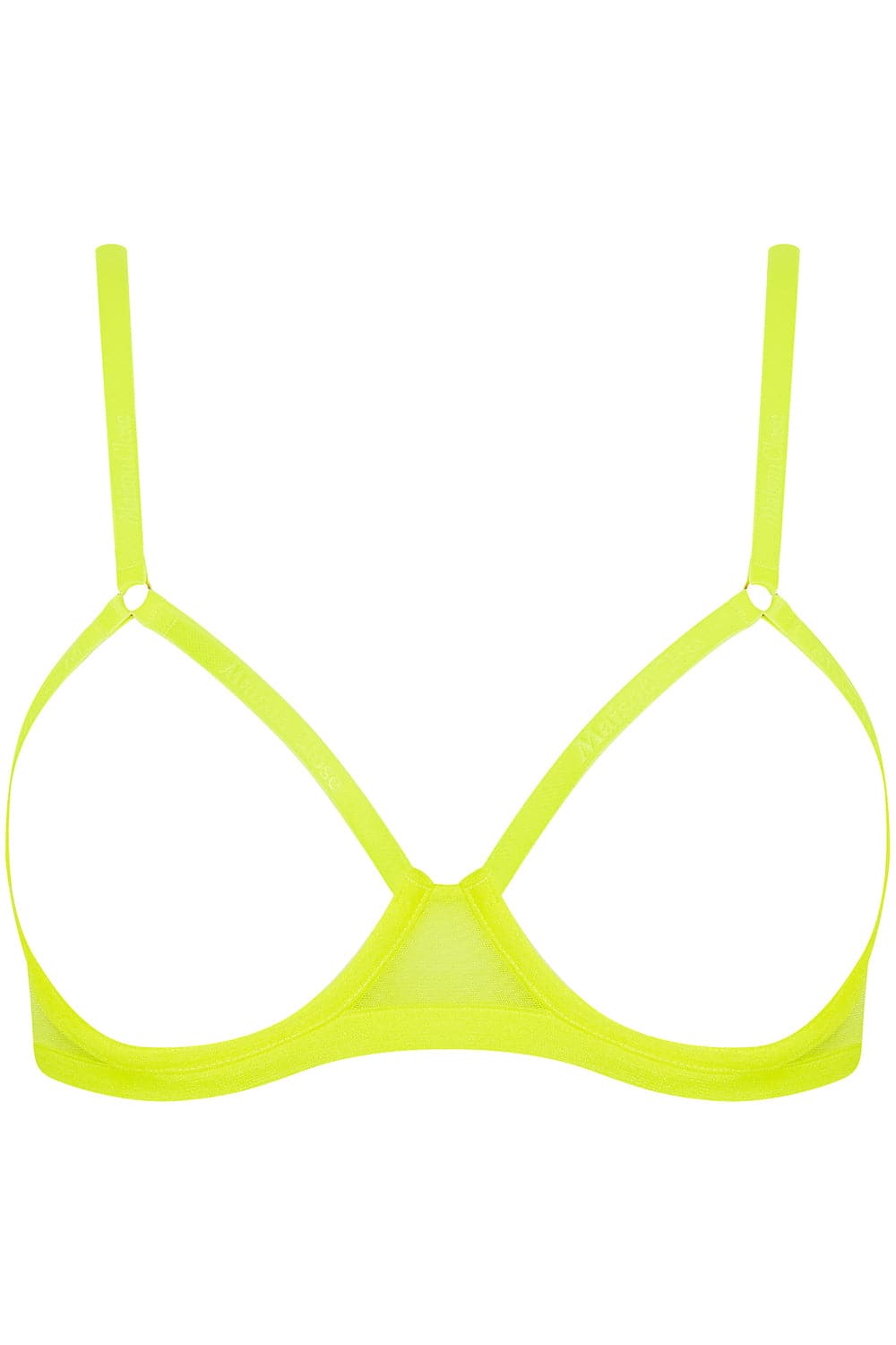 Maison Close Corps à Corps Neon Open Underwired Bra Yellow