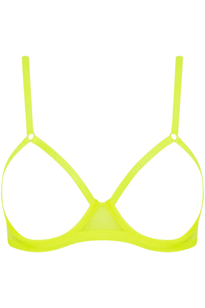 Maison Close Corps à Corps Neon Open Underwired Bra Yellow