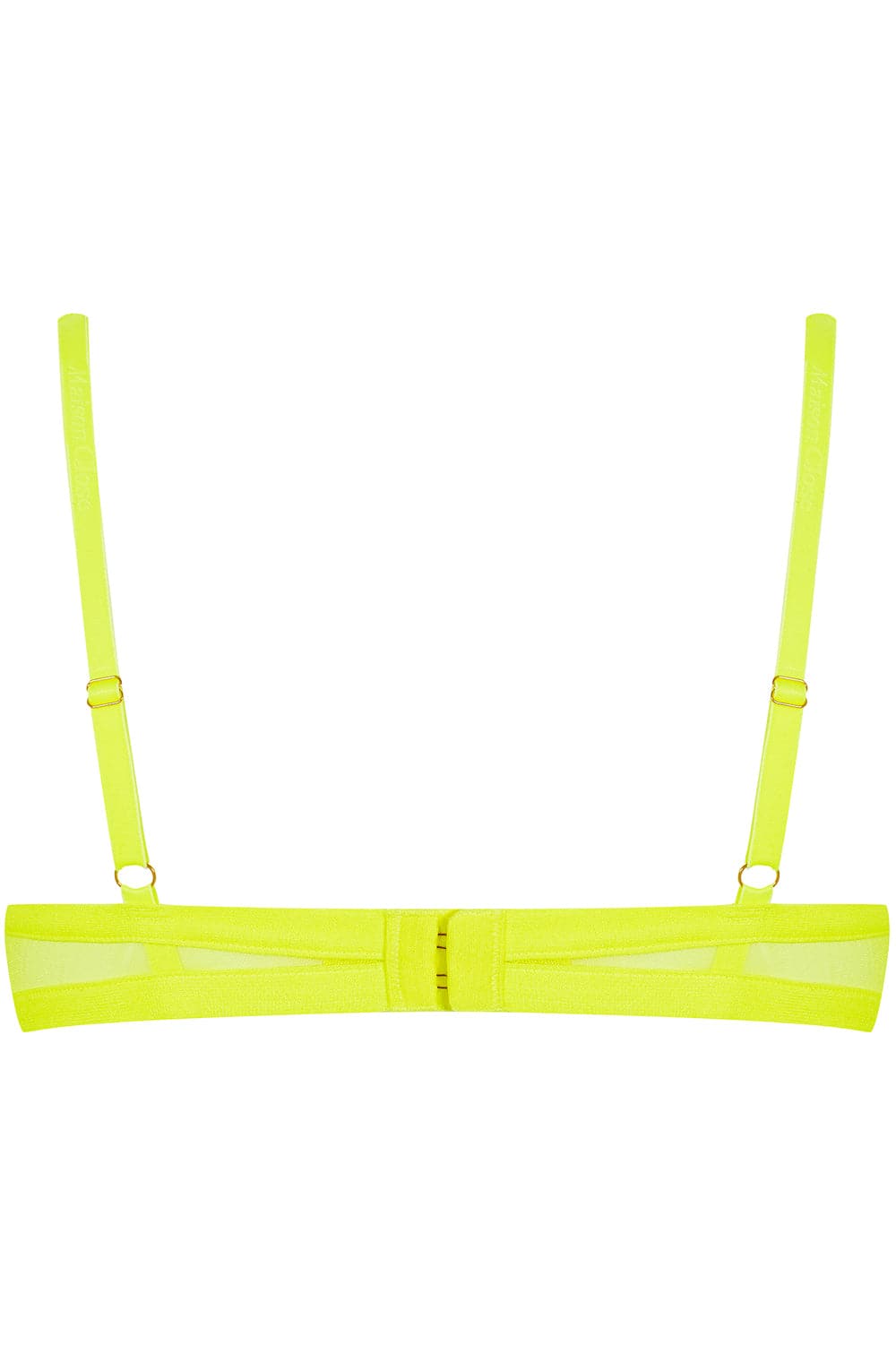 Maison Close Corps à Corps Neon Open Underwired Bra Yellow