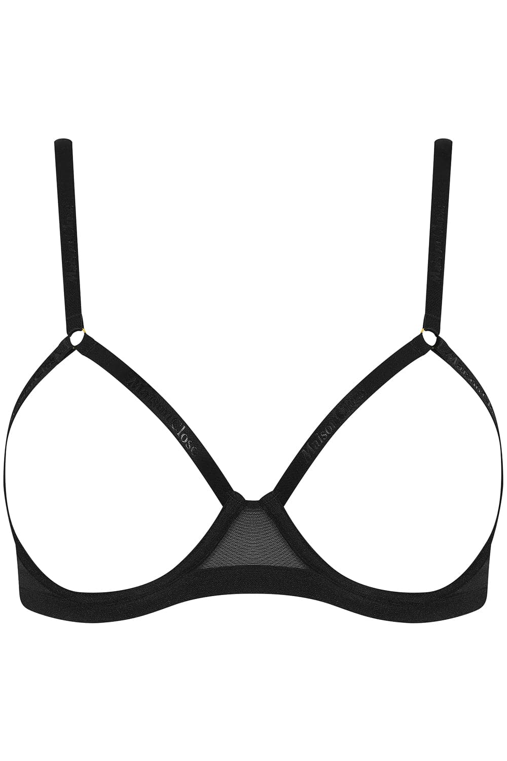 Maison Close Corps à Corps Open Underwired Bra Black