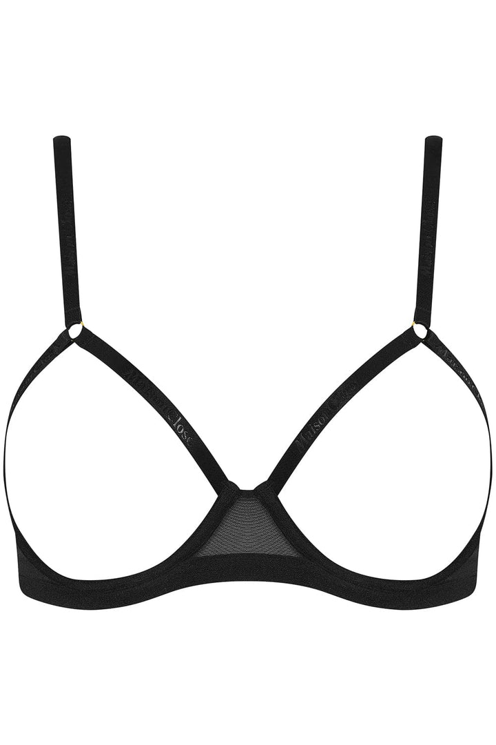 Maison Close Corps à Corps Open Underwired Bra Black