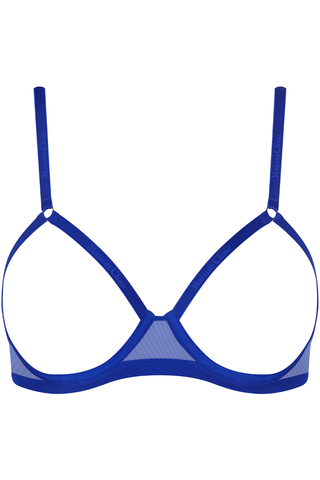 Maison Close Corps à Corps Open Underwired Bra Neon Blue