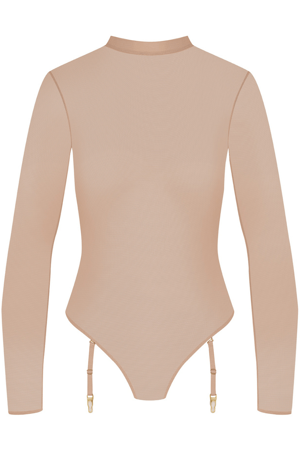 Maison Close Corps à Corps Long Sleeved Thong Body Nude