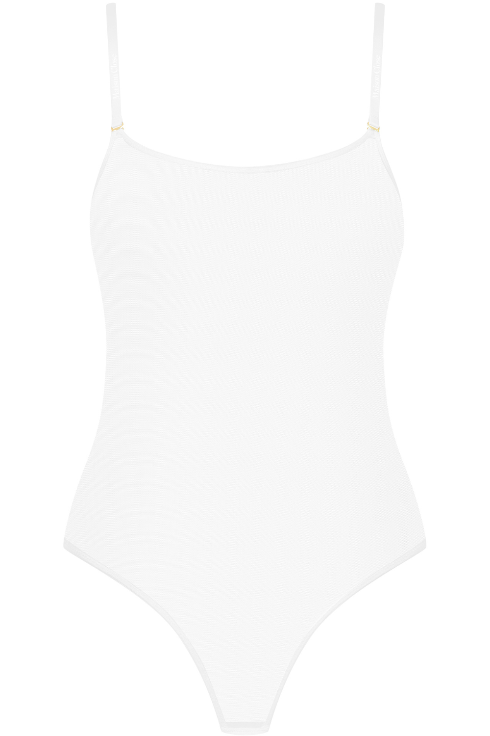 Maison Close Corps à Corps Thong Bodysuit White