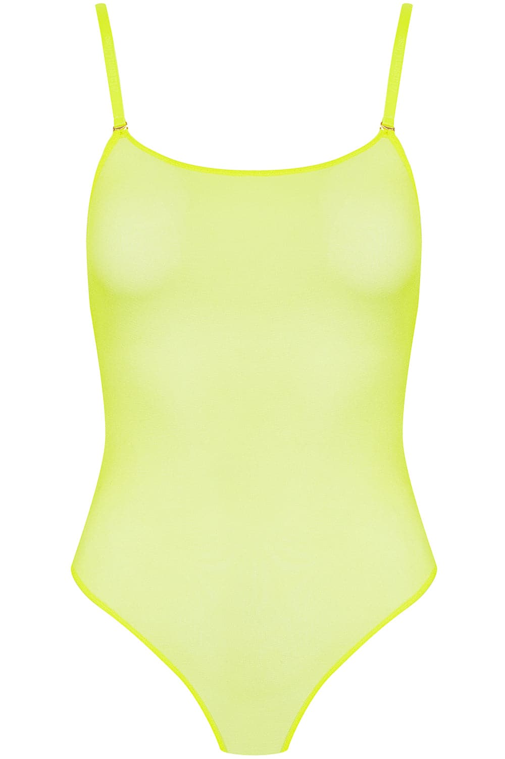 Maison Close Corps à Corps Neon Thong Bodysuit Yellow