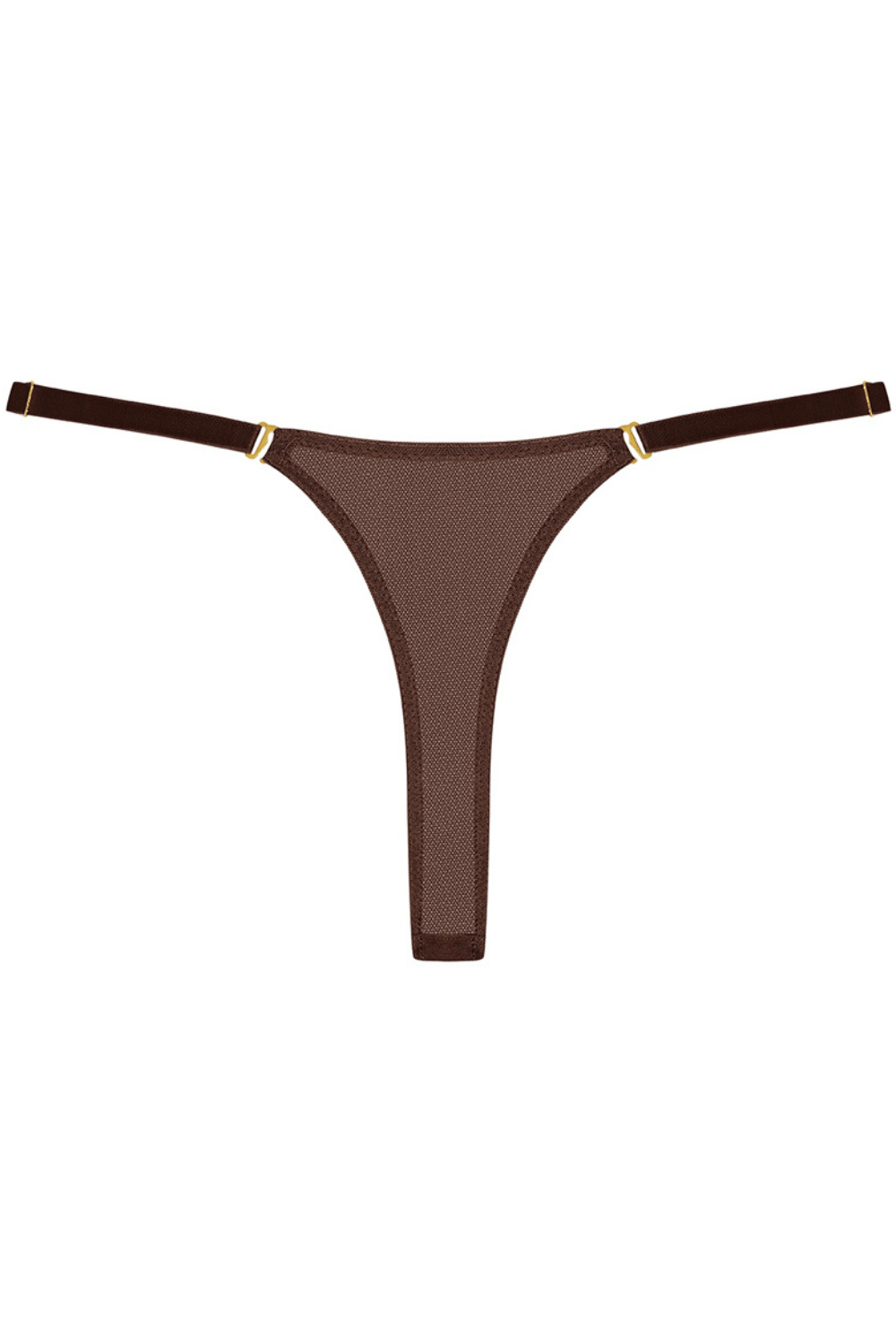 Maison Close Corps à Corps Mini Thong Chocolate Brown