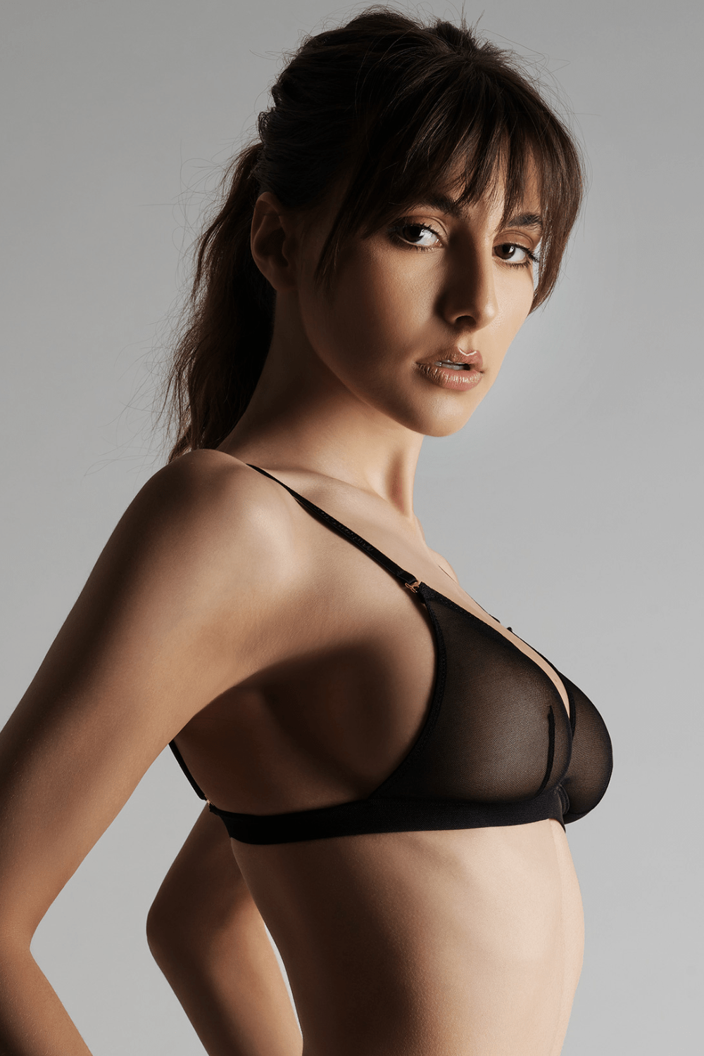 Maison Close Corps à Corps Triangle Bra Black