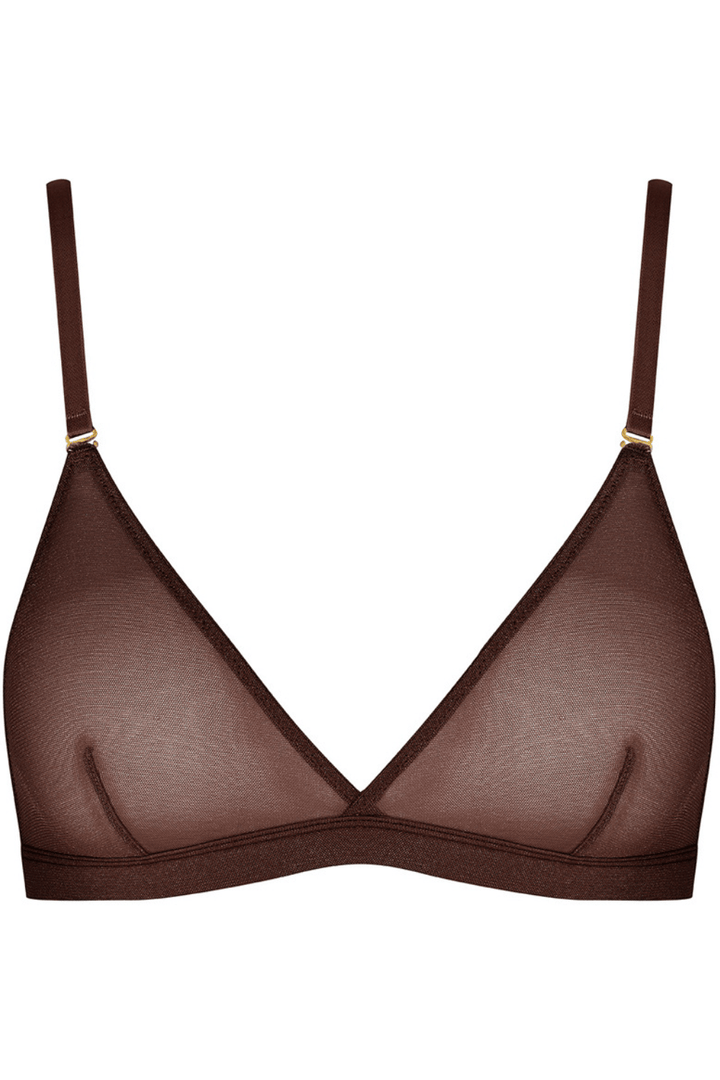 Maison Close Corps à Corps Triangle Bra Brown