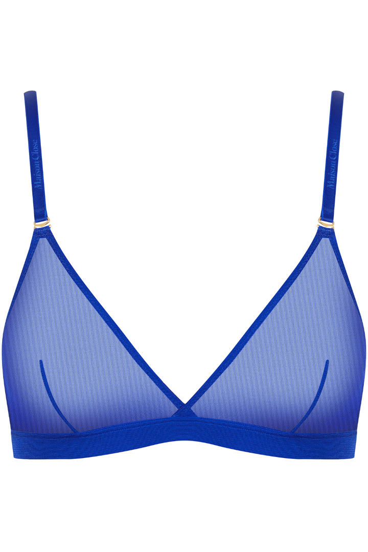 Maison Close Corps à Corps Triangle Bra Neon Blue